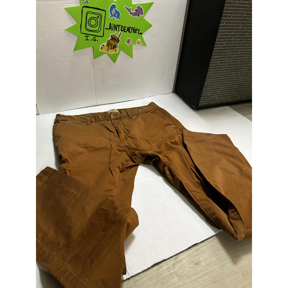 Scotch & Soda Bowie Slim Fit Chino Pants 32x34 Brown Stretch